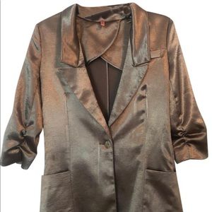 Metallic Boyfriend Blazer